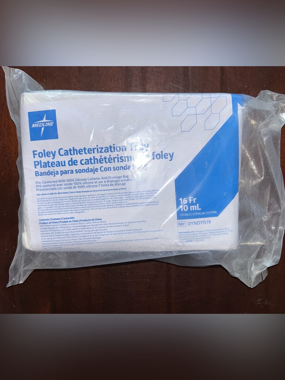 Medline Catheterization Tray 16 Fr 10 mL DYND11519 Sealed Exp 9/28/2026